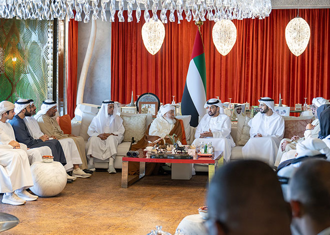 حمدان بن زايد يستقبل في الرباط وفدا من مجلس الإمارات للإفتاء الشرعي