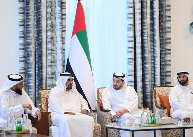 Hamdan bin Zayed receives number of citizens, officials in Al Dhafra