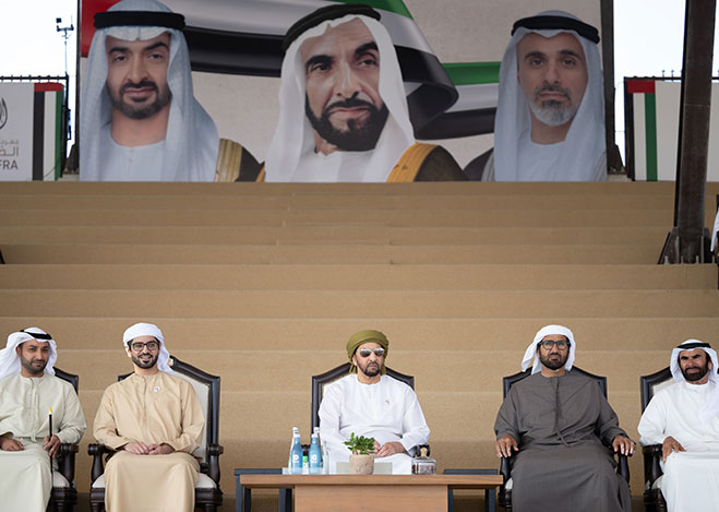 Hamdan bin Zayed honours winners of Al Dhafra Festival Camel Mazayna