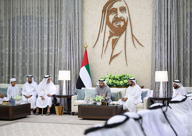 Hamdan bin Zayed receives Ramadan well-wishers