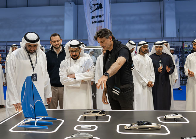 Hamdan bin Zayed visits seventh edition of Abu Dhabi International Boat Show at ADNEC Marina