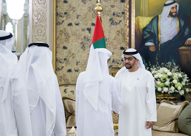 Hamdan bin Zayed receives Ramadan well-wishers