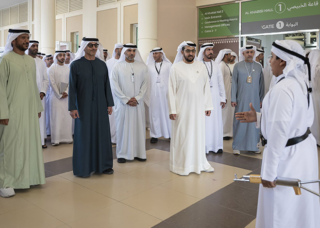 Hamdan bin Zayed, Hazza bin Zayed visit inaugural Al Ain International Hunting & Equestrian Exhibition