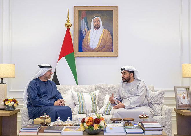 Hamdan bin Zayed receives delegation from Etihad Rail; reviews latest developments in freight, passenger rail projects