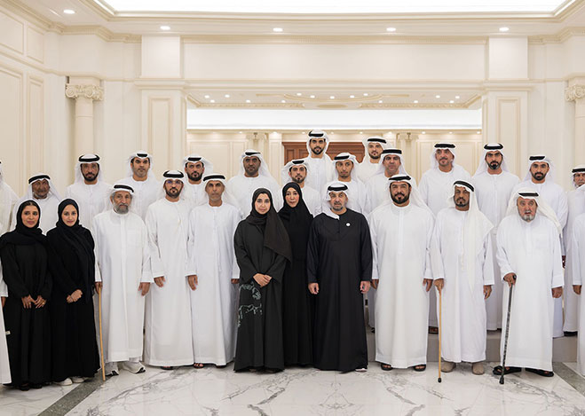 Hamdan bin Zayed receives citizens, Liwa Dates Festival organisers at Al Dhanna Palace
