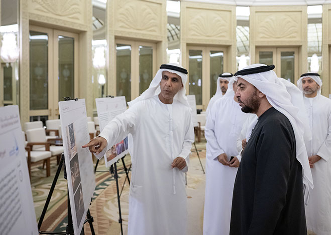 Hamdan bin Zayed receives delegation from Abu Dhabi Heritage Authority, reviews projects, programmes, and plans