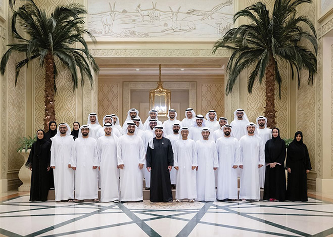 Hamdan bin Zayed receives UAE Cyber Security Council delegation, commends establishment of National Cloud's backup data centres in Al Dhafra Region